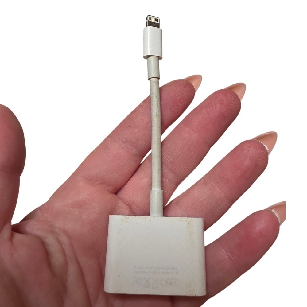 Apple Lightning Digital‎ AV Adapter HDMI Model A1438 White for iPhone iPad F3